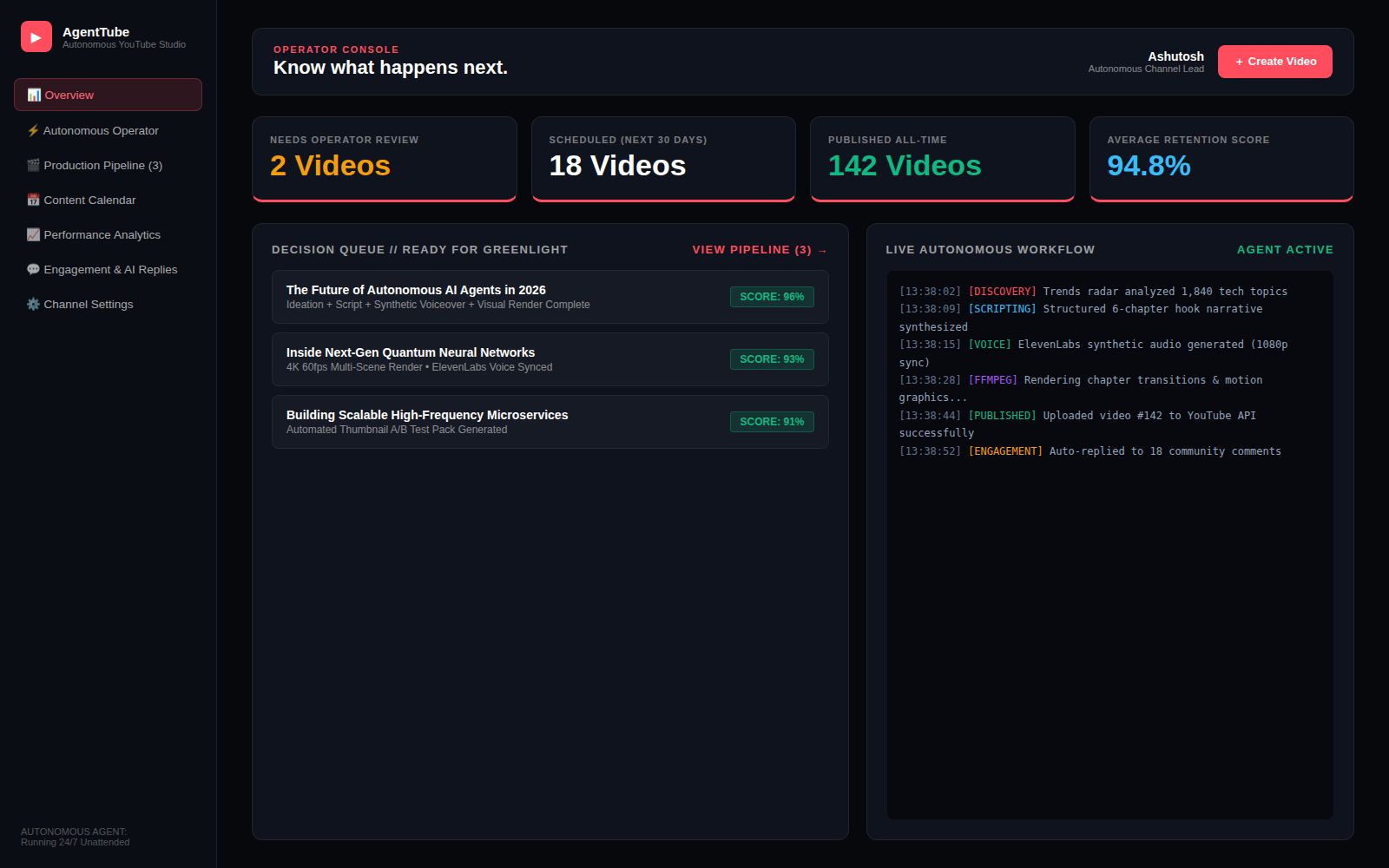 AgentTube Content Engine